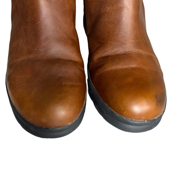 Timberland WOMEN'S TURAIN TALL WATERPROOF BOOTS Brown Size 6 - Picture 5 of 11